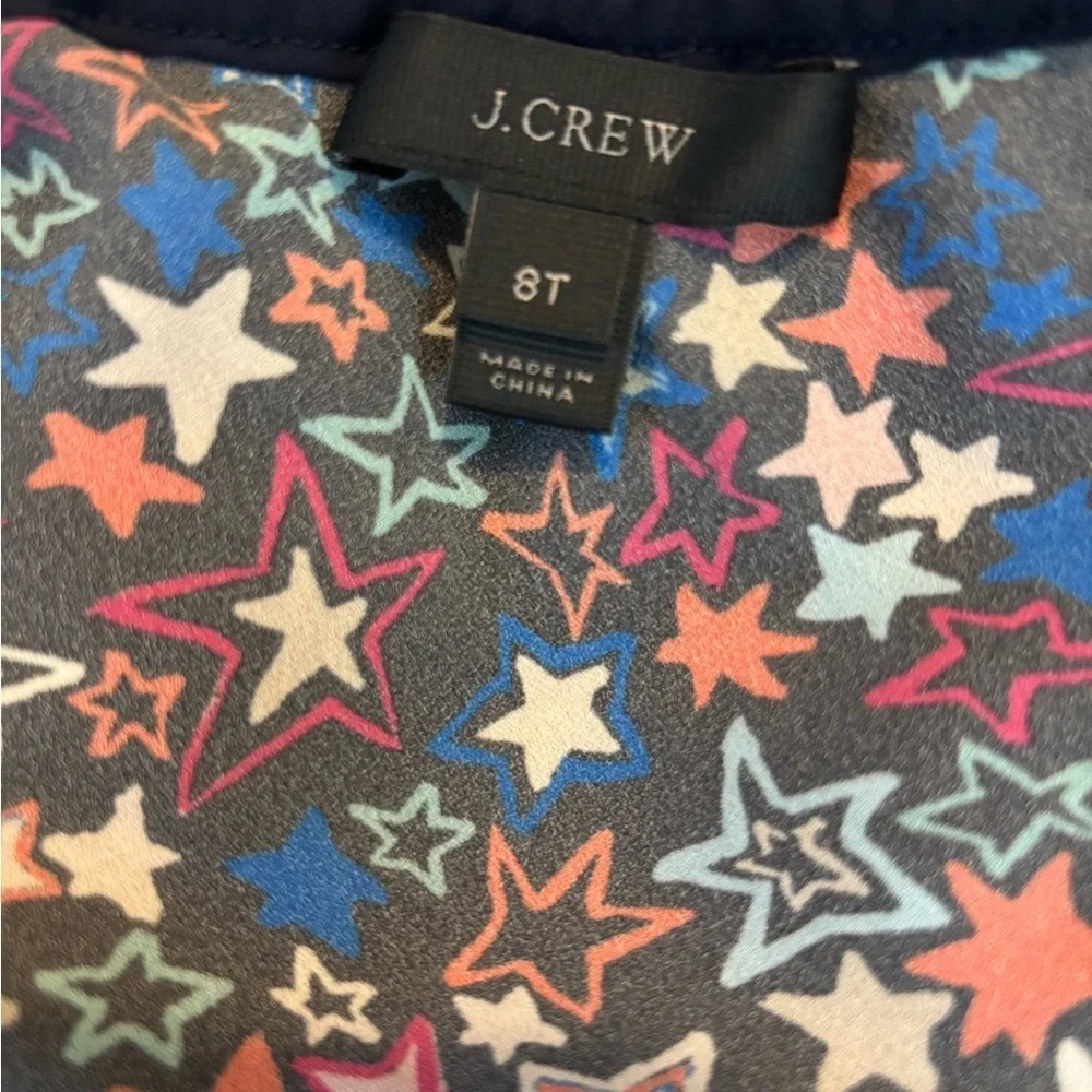 J. Crew One Shoulder Top in Kaleidoscope Star Print